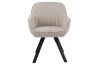 Jídelní židle Chrissy, béžová tkanina