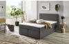 Postel boxspring Aston 140x200 cm, středně šedá látka