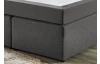 Postel boxspring Aston 140x200 cm, středně šedá látka