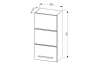 Závěsná koupelnová skříňka Vista 34 cm, dub viking/černá