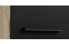 Závěsná koupelnová skříňka Vista 34 cm, dub viking/černá