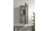 Závěsná koupelnová skříňka Vista 34 cm, dub viking/černá