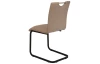 Jídelní židle Aruba, cappuccino ekokůže