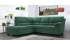 Rohová sedací souprava Nebolo, zelená látka, levý roh