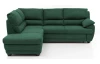 Rohová sedací souprava Nebolo, zelená látka, levý roh