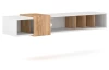Nástěnný TV stolek Ronda, bílý/dub