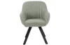 Jídelní židle Chrissy, světle zelená tkanina