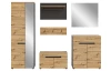Předsíňová sestava Cano (6-dílná), šedá/dub artisan