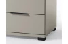 Noční stolek se 3 zásuvkami Smilla, výška 61 cm, béžový kašmír