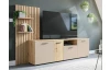 TV skříňka s panelem Gatwick, dub artisan/kašmírová béžová
