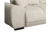 Rohová sedačka Bonn, světle béžová strukturovaná látka