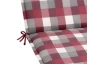 Zahradní polstr na lehátko Karo 60x190 cm, vínový/šedý