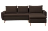 Rohová sedací souprava Enjoy, hnědá látka