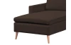 Rohová sedací souprava Enjoy, hnědá látka