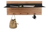 Nástěnný věšák LED s policí Romy, dřevo/kov, 75 cm