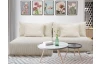 Rohová sedací souprava Alcamo, krémová látka
