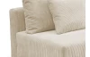 Rohová sedací souprava Alcamo, krémová látka