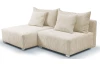 Rohová sedací souprava Alcamo, krémová látka
