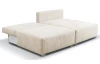 Rohová sedací souprava Alcamo, krémová látka