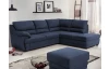 Rohová sedací souprava Nebolo, námořnická modrá látka, pravý roh