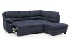 Rohová sedací souprava Nebolo, námořnická modrá látka, pravý roh