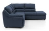Rohová sedací souprava Nebolo, námořnická modrá látka, pravý roh