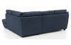 Rohová sedací souprava Nebolo, námořnická modrá látka, pravý roh