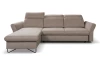 Rohová sedací souprava Star, světle hnědá látka