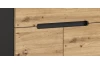 Předsíňová sestava Cano (4-dílná), šedá/dub artisan