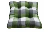 Zahradní polstr Karo 40x40 cm, zelený/šedý