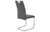 Jídelní židle Flora II, šedá ekokůže