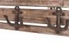 Nástěnný věšákový panel Sailer 4, hnědá vintage
