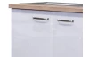 Kuchyňská skříňka s dřezem Valero, dub sonoma/bílý lesk, šířka 100 cm