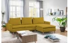 Rohová sedací souprava Enjoy, žlutá látka
