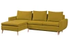 Rohová sedací souprava Enjoy, žlutá látka