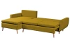 Rohová sedací souprava Enjoy, žlutá látka