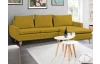 Rohová sedací souprava Enjoy, žlutá látka
