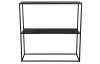 Regál se 2 policemi Chloe, černý kov