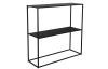 Regál se 2 policemi Chloe, černý kov