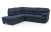 Rohová sedací souprava Nebolo, námořnická modrá látka, levý roh