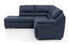 Rohová sedací souprava Nebolo, námořnická modrá látka, levý roh