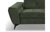 Rohová sedací souprava Sergio, mechově zelená látka, pravý roh