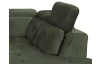 Rohová sedací souprava Sergio, mechově zelená látka, pravý roh
