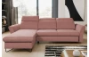 Rohová sedací souprava Star, starorůžová látka