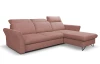 Rohová sedací souprava Star, starorůžová látka