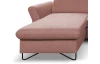 Rohová sedací souprava Star, starorůžová látka