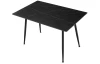 Jídelní stůl Agne 120x80 cm, černý mramor