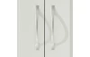 Šatní skříň se zrcadly Leporolo 156 cm, bílá mat