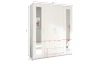 Šatní skříň se zrcadly Leporolo 156 cm, bílá mat