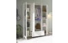Šatní skříň se zrcadly Leporolo 156 cm, bílá mat